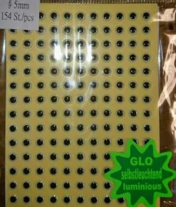 Stick On Eyes GLOW! (154 Stk)
