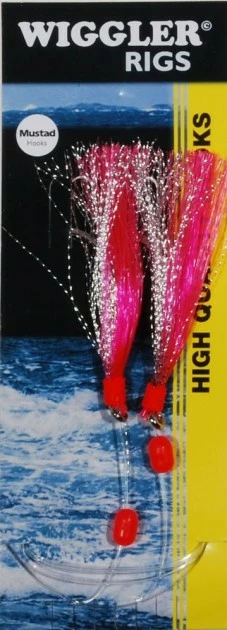 Flasher Big Gun Hekle 8/0 Sølv/rød