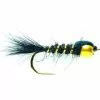 Hares Ear Black (Gold Ribbed) Gold Nugget